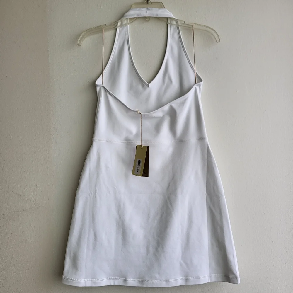 NWT Aritzia Halter Dress Wilfred Free Whistle Bodycon Medium - Picture 5 of 8